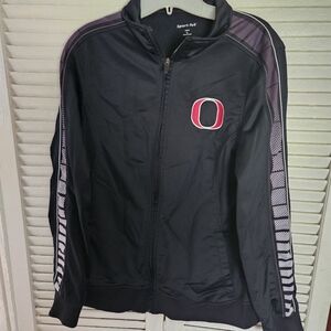 Sport-Tek Black Jacket with Red and White Logo